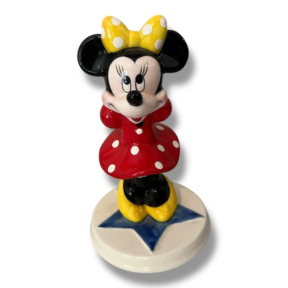 Vintage 90’s Minnie Mouse Ceramic Figurine Collectible Schmid - Picture 8 of 8